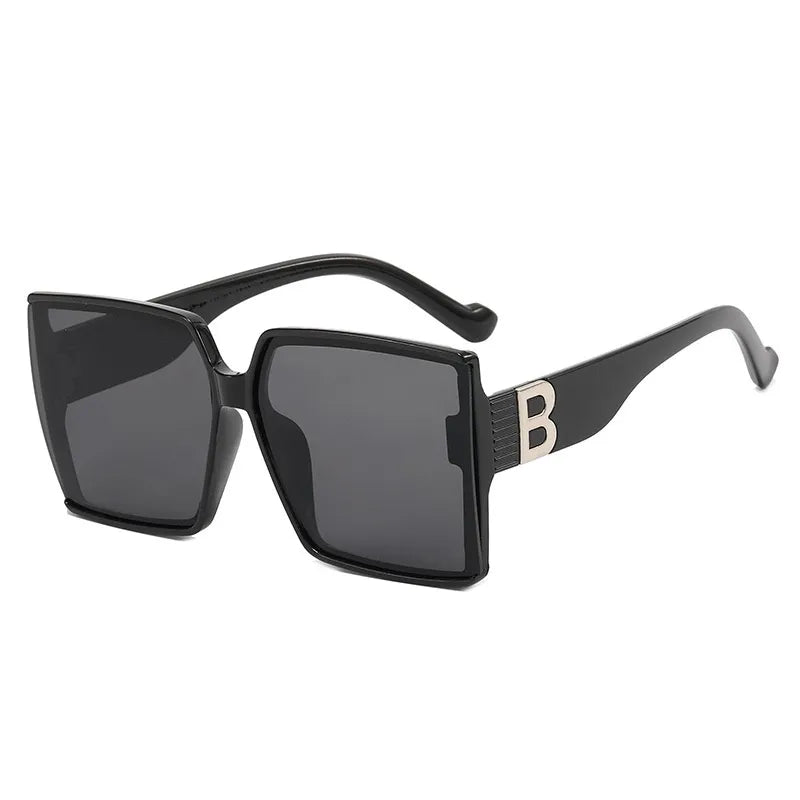 Large Frame Square Polarized Retro Sunglasses