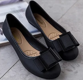 Square Buckle Non-slip Flats