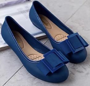 Square Buckle Non-slip Flats