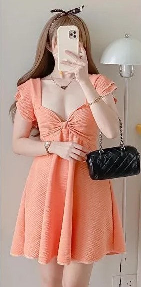 Casual Summer Butterfly Peplum Dress