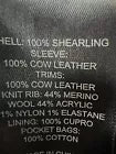 NEW COACH BOMBER RT $2k Jacket Mens M Leather Sleeves jShearling Front