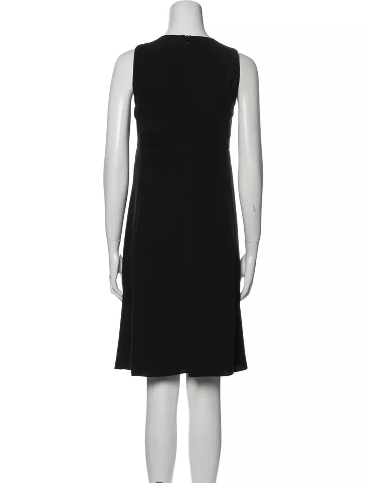 $2000 GIORGIO ARMANI COLLEZ Black Silk Dress, Little Black Dress 44 Med
