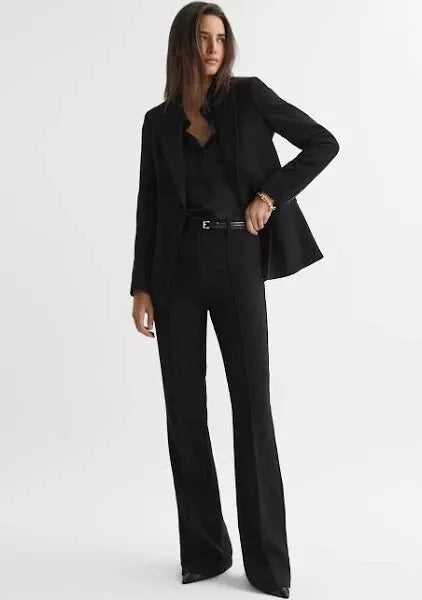 Retail $2200 GUCCI Tailored Tapered Flared Black Pants Sz 38 size 8