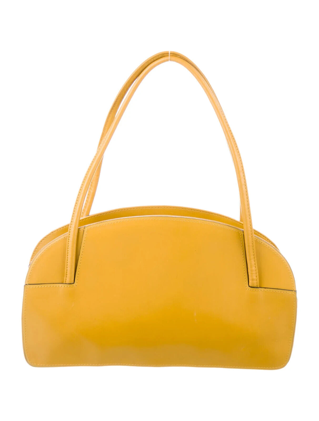 Rare GIANNI VERSACE COUTURE Yellow Leather Medusa Handbag Purse Retail $2500