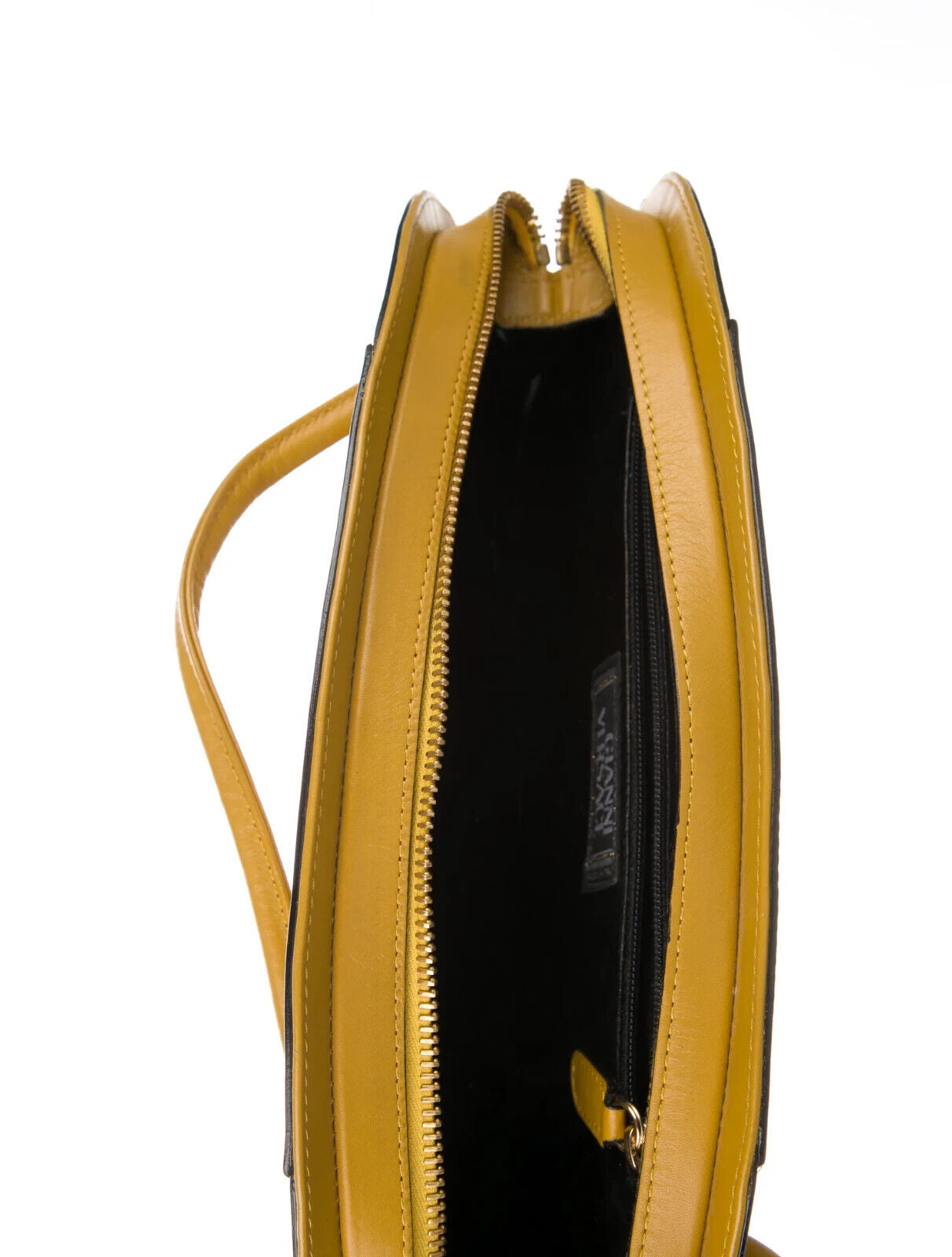 Rare GIANNI VERSACE COUTURE Yellow Leather Medusa Handbag Purse Retail $2500
