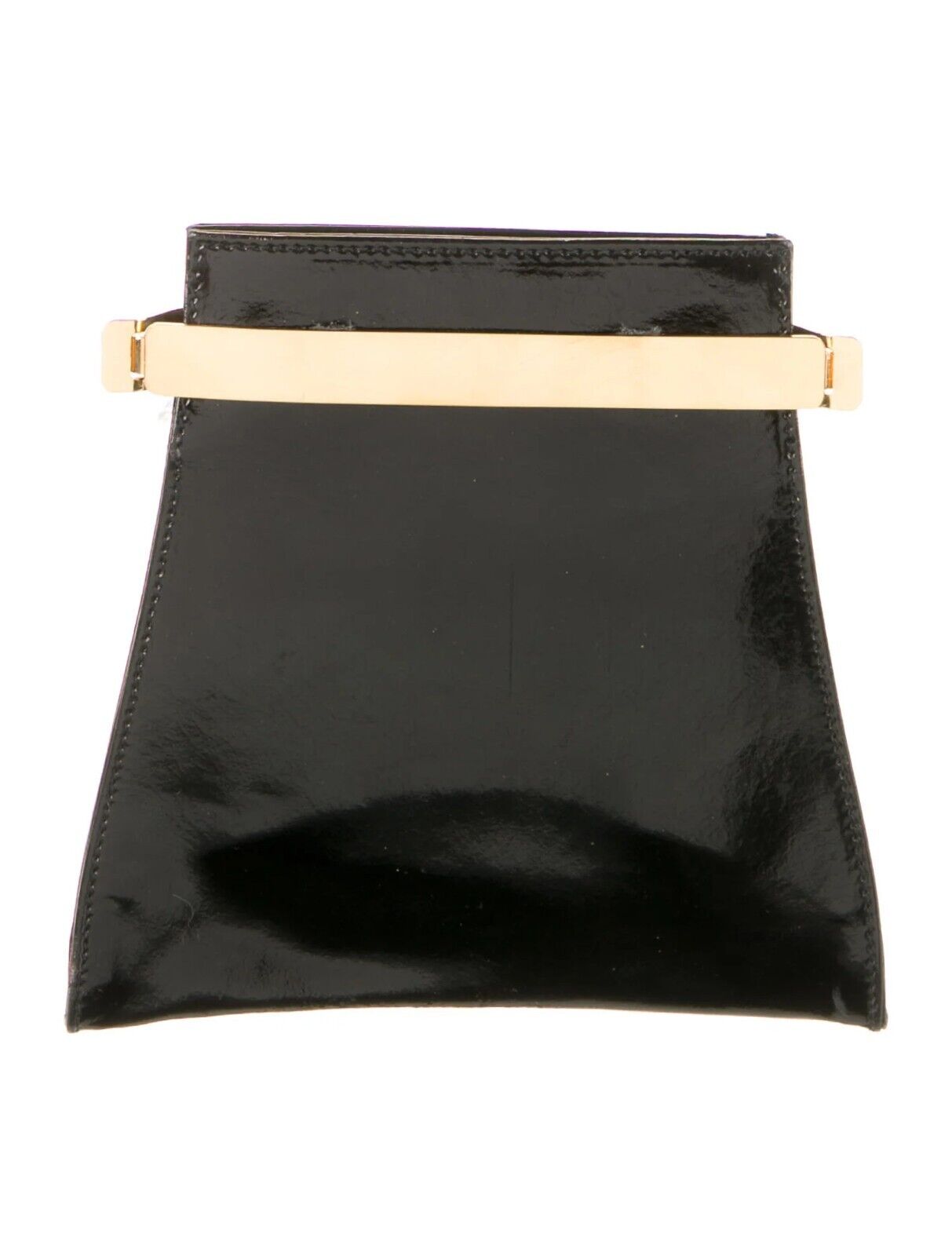 KARL LAGERFELD OF CHANEL PURSE BAG CLUTCH GOLD CLASP RETAIL 650
